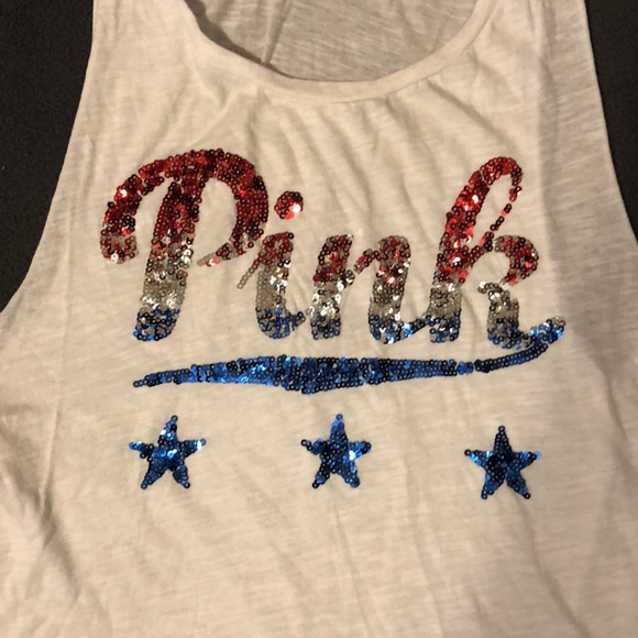 Victoria’s Secret PINK Sequin Tank. Size S - Picture 2 of 4